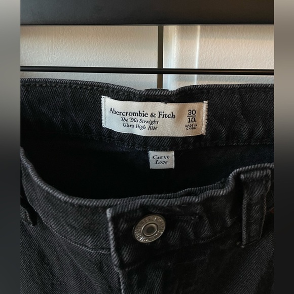 Abercrombie The 90s Straight Ultra High Rise Curve Love - Picture 3 of 4